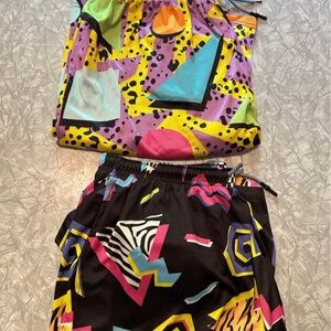 80s/90s Patterned Board Shorts